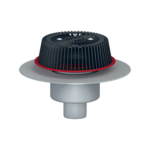 HL62.1PSafe/5 Воронка для аварійного водостоку DN160 з електрообігрівом, з корпусом з ПВХ